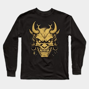 Hannya ( Gold Version ) Long Sleeve T-Shirt